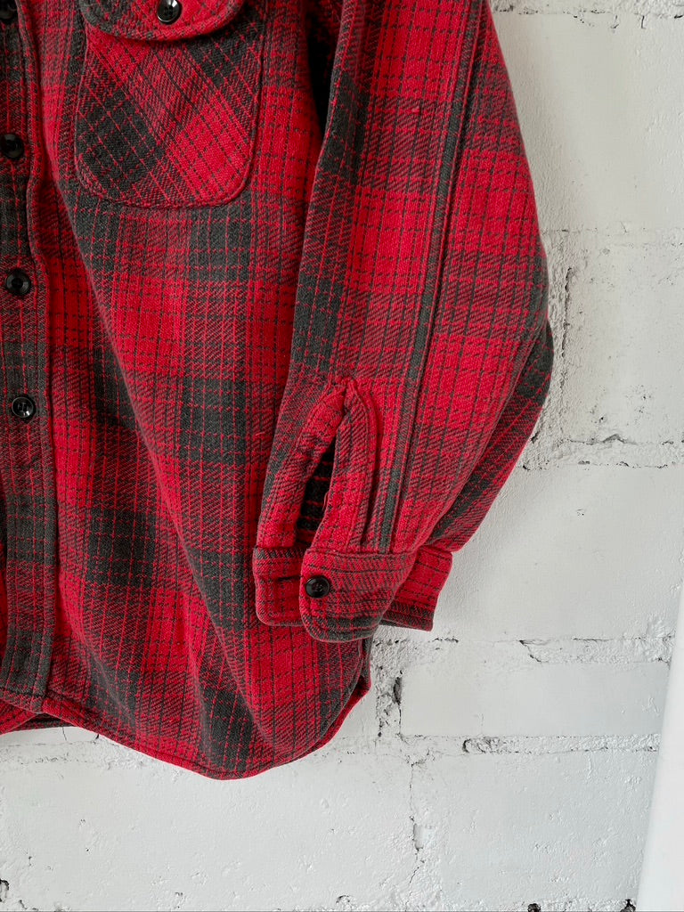 Vintage Sears Red & Grey Flannel