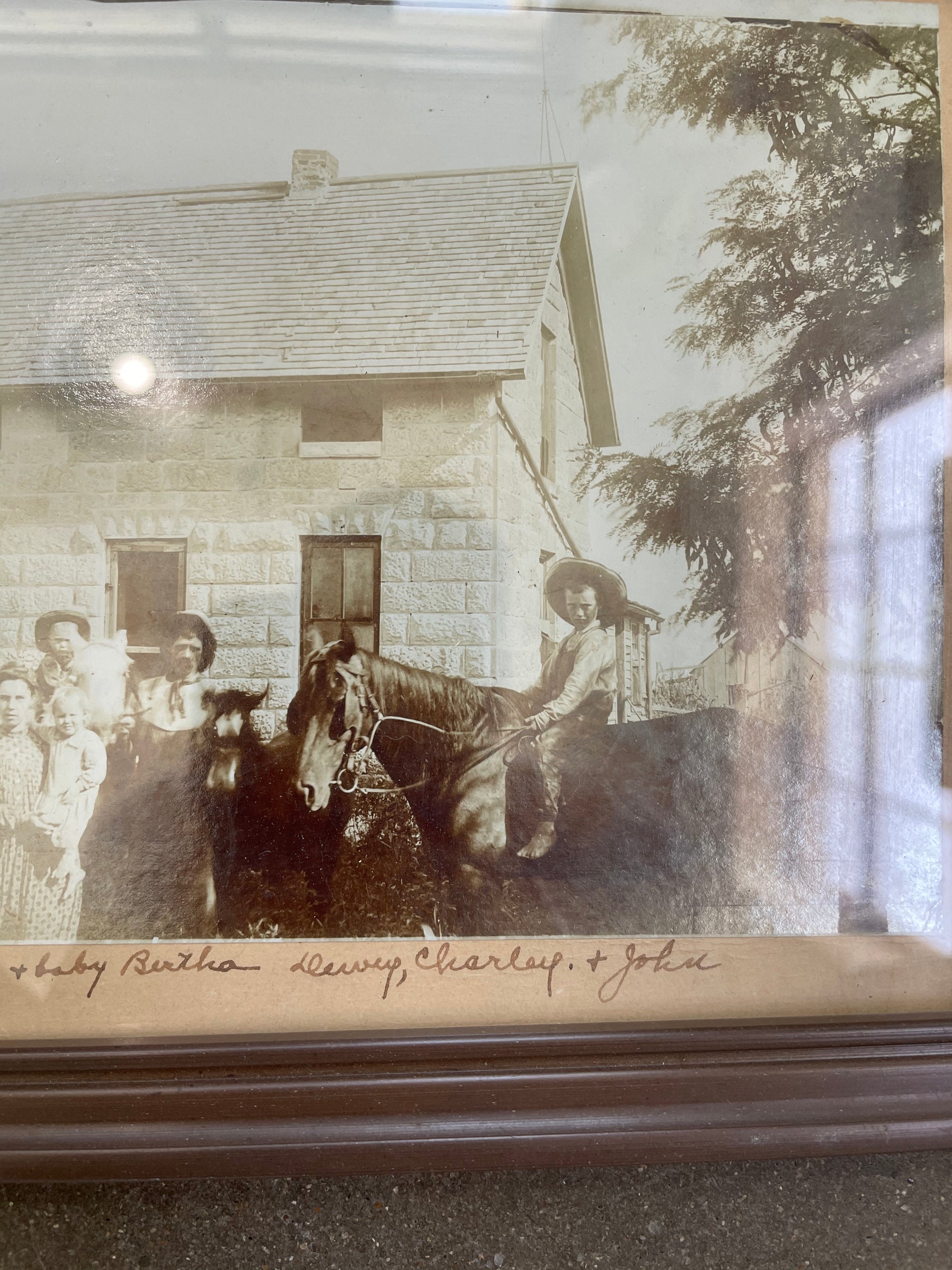 Vintage Framed Family Photo