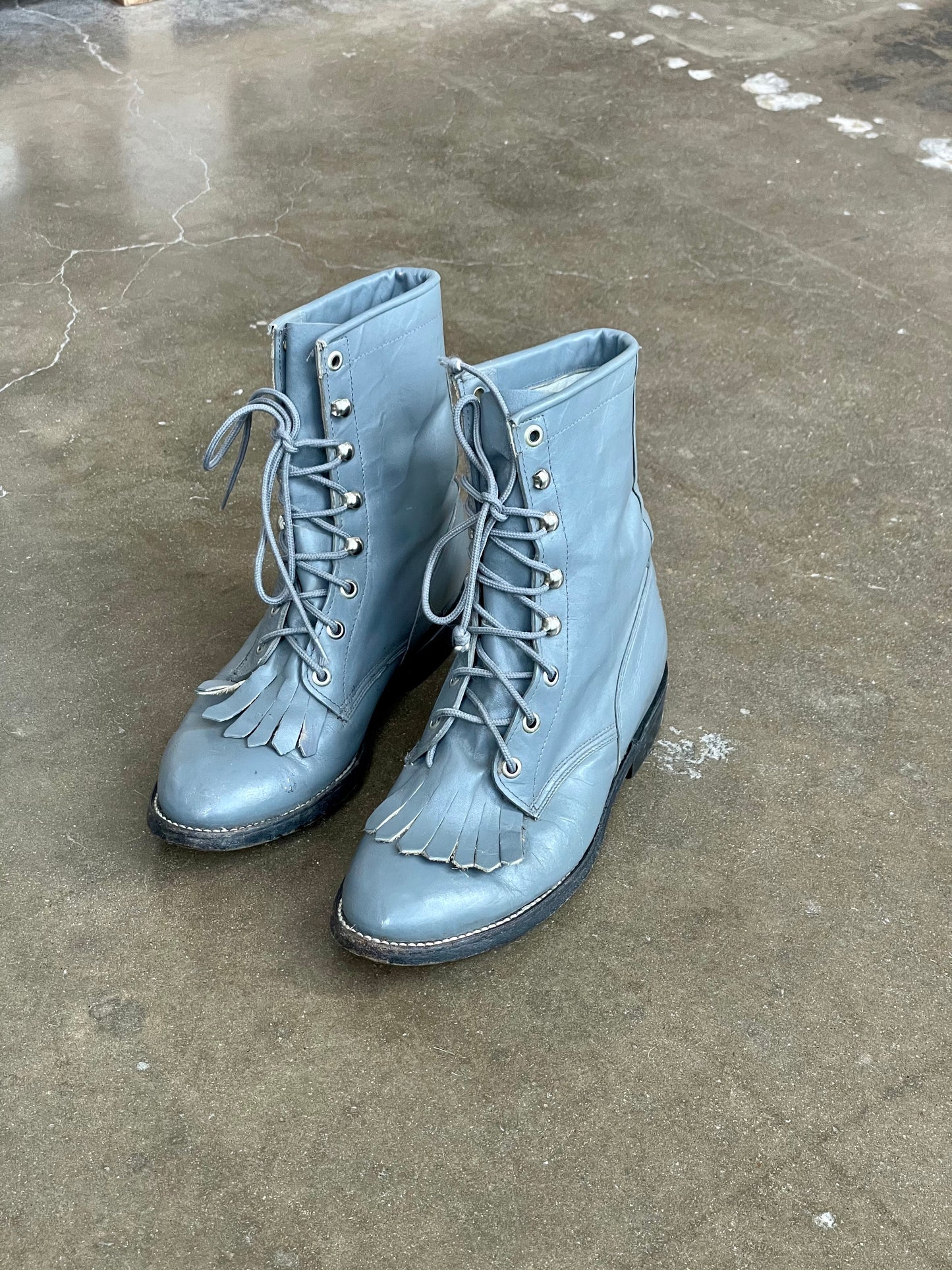 Vintage Grey Cowtown Boots