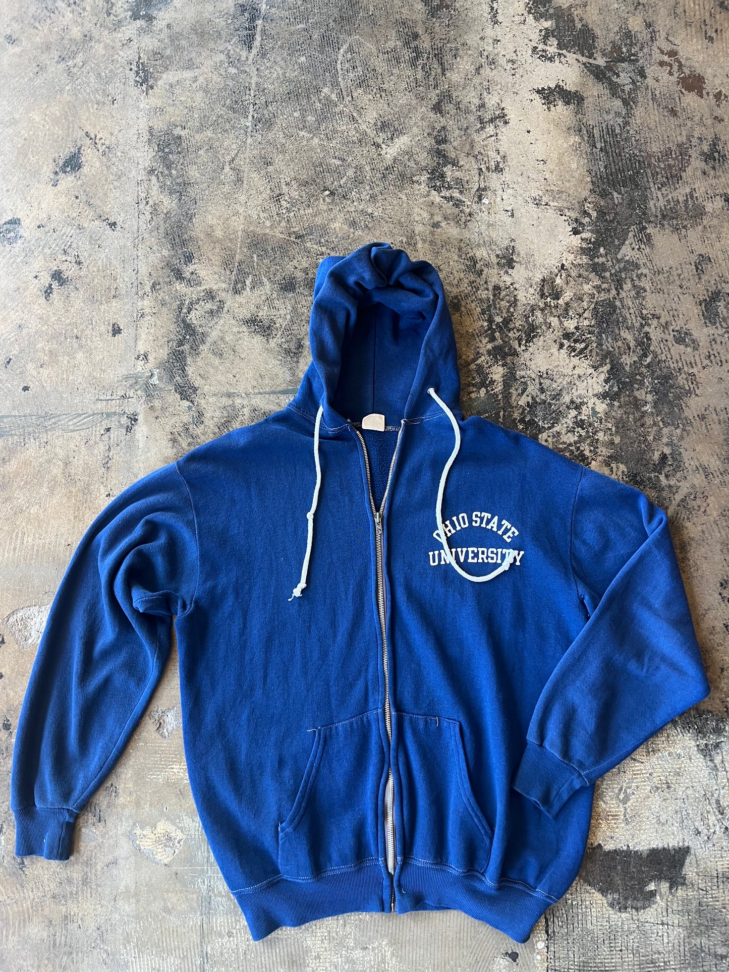 Ohio State University Blue Full Zip Hoodie