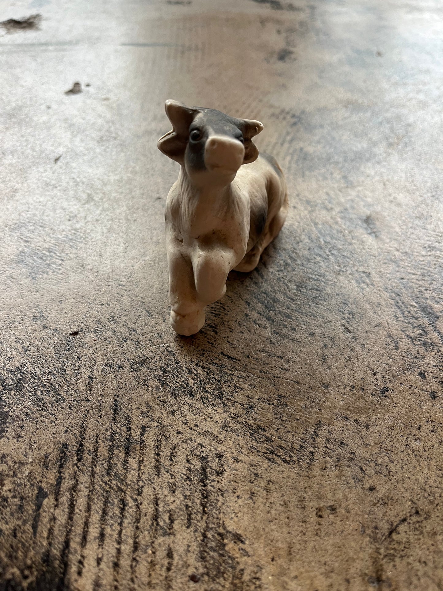 Ceramic Cow Figurine