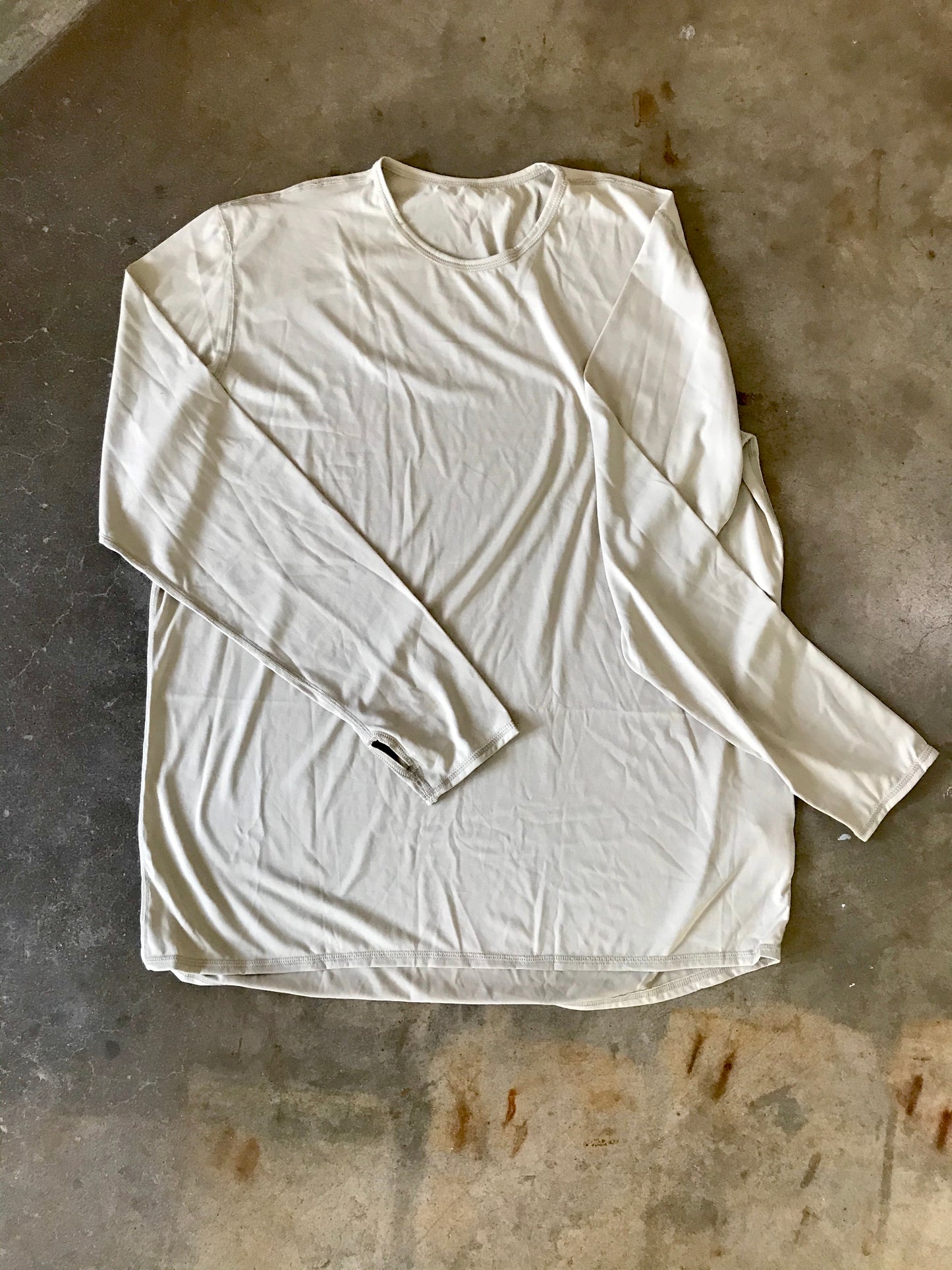 Vintage Long Sleeve Beige Top