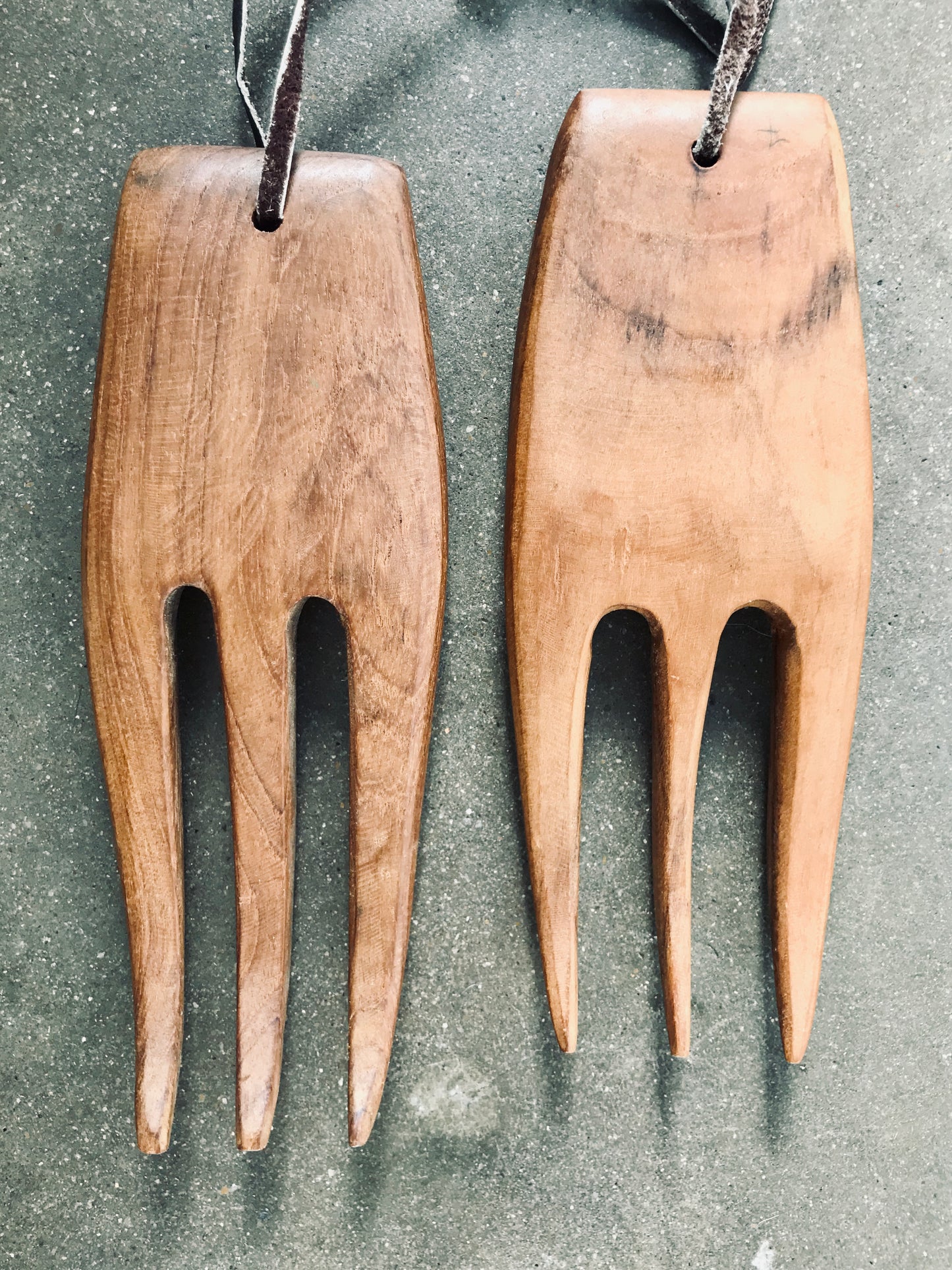 Vintage Set Of Wooden Tossers