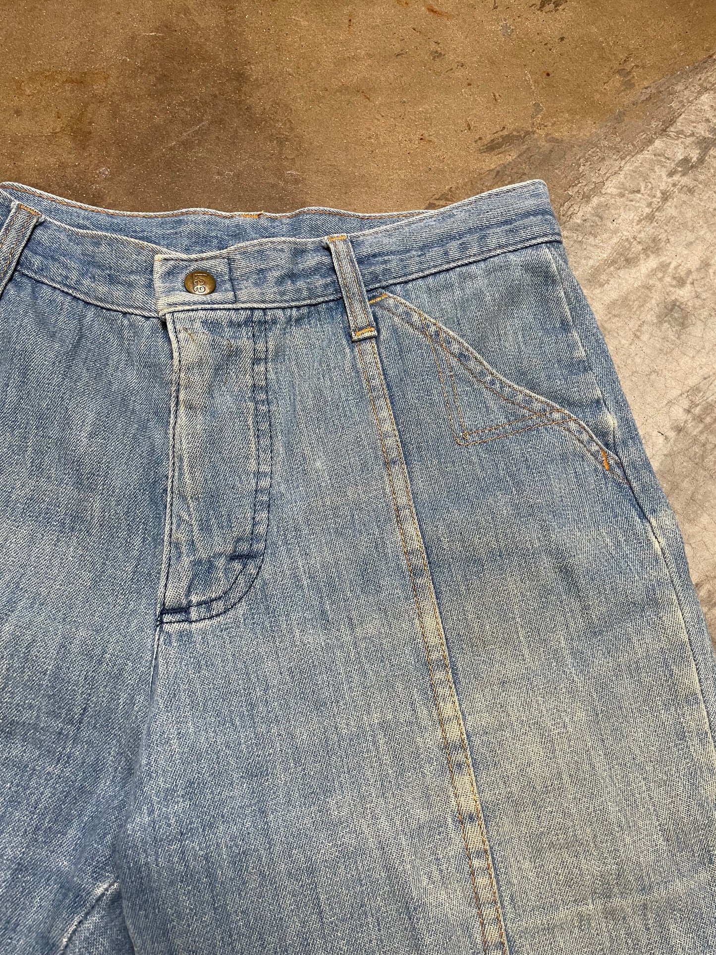 Vintage Women's Lee Chambray Bermuda Shorts