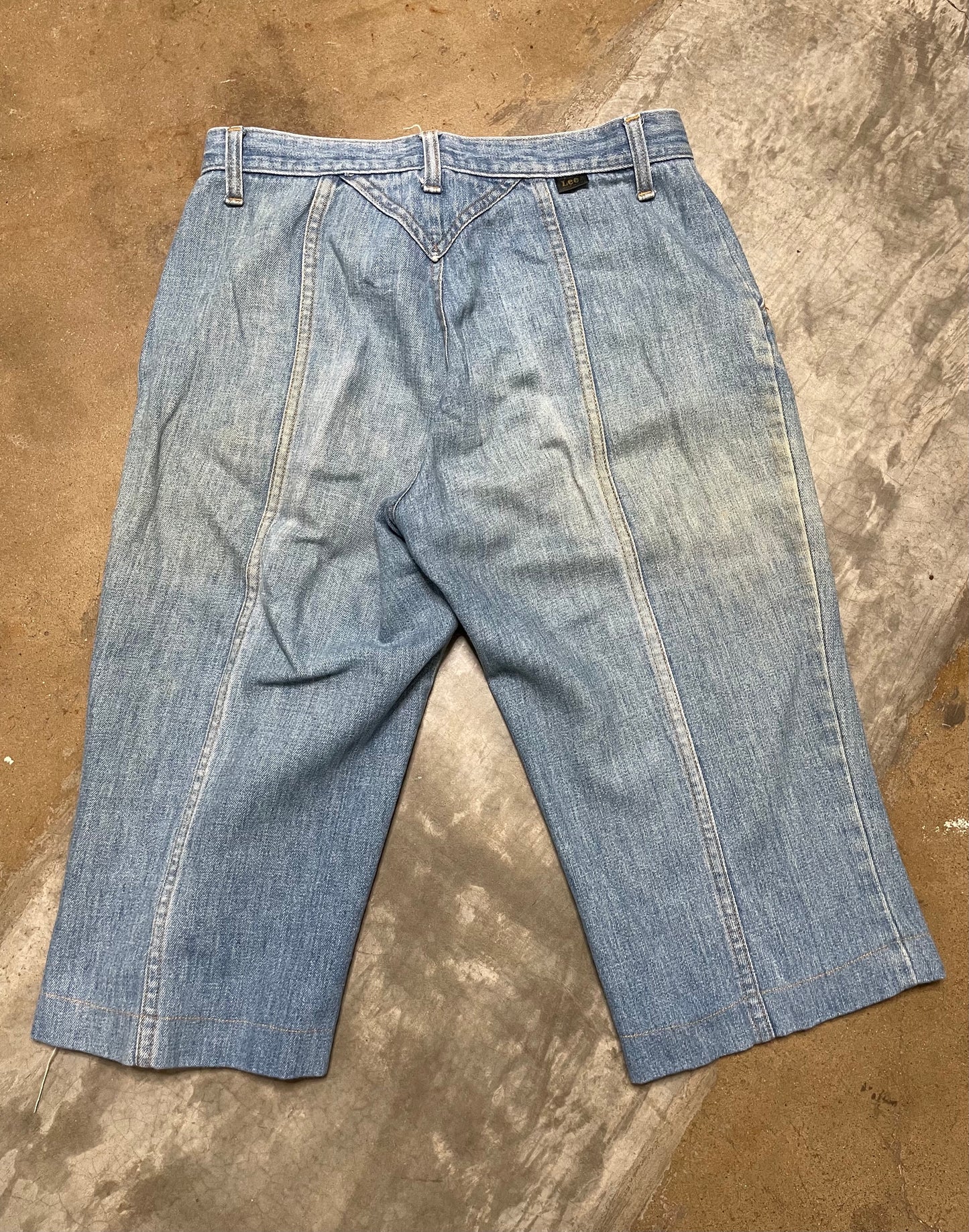 Vintage Women's Lee Chambray Bermuda Shorts