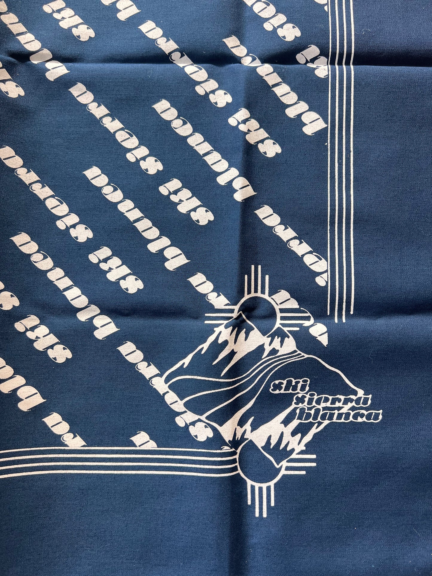 Ski Sierra Blanca Navy Printed Bandana