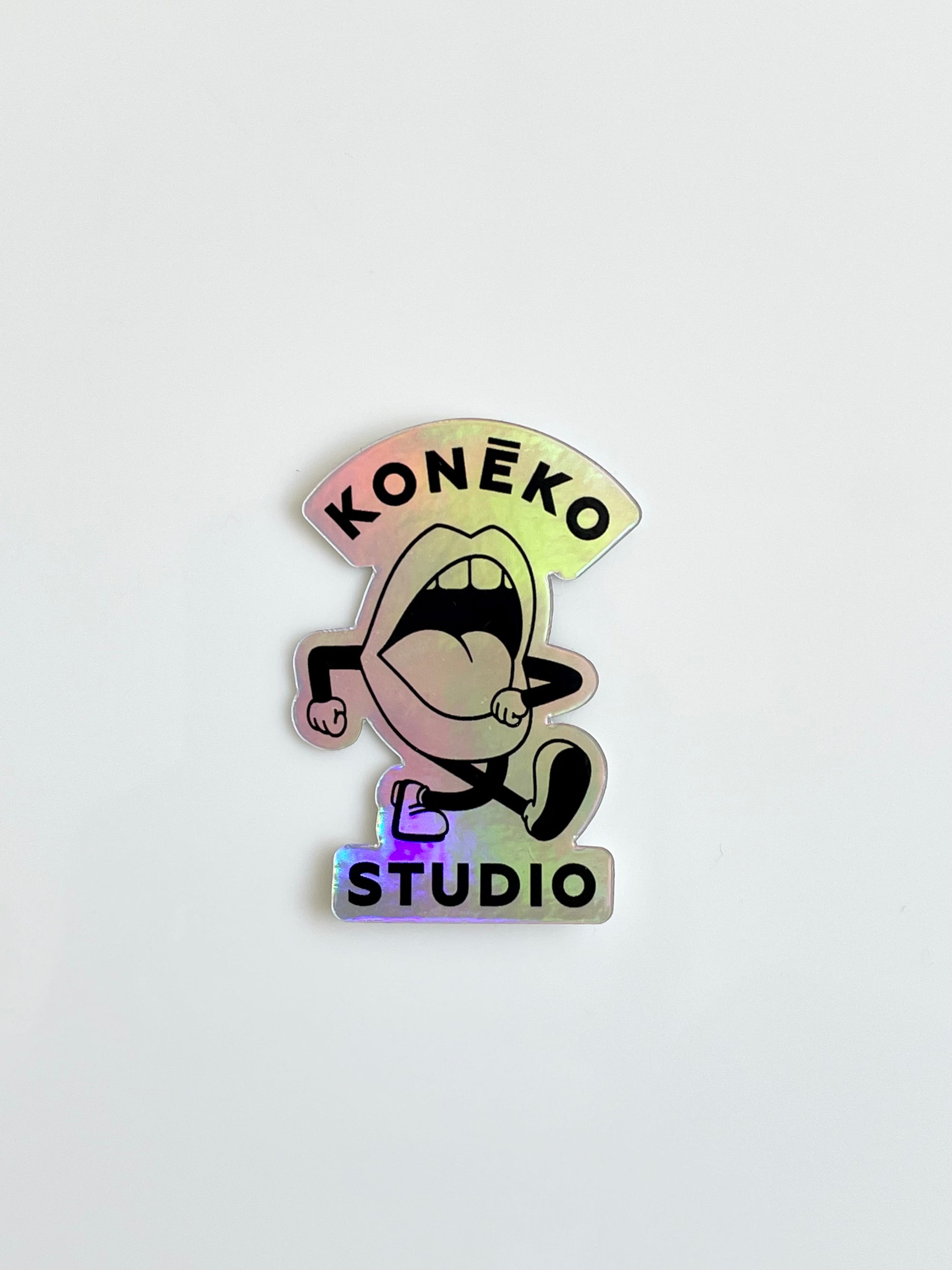 Koneko Studio Holographic Big Mouth Sticker