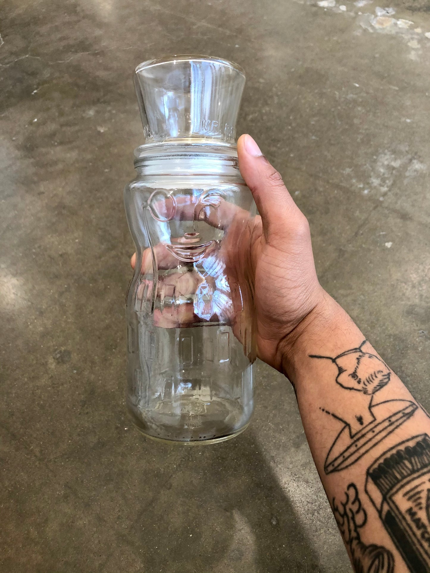 Vintage Planters Mr. Peanuts 75th Anniversary Glass Jar