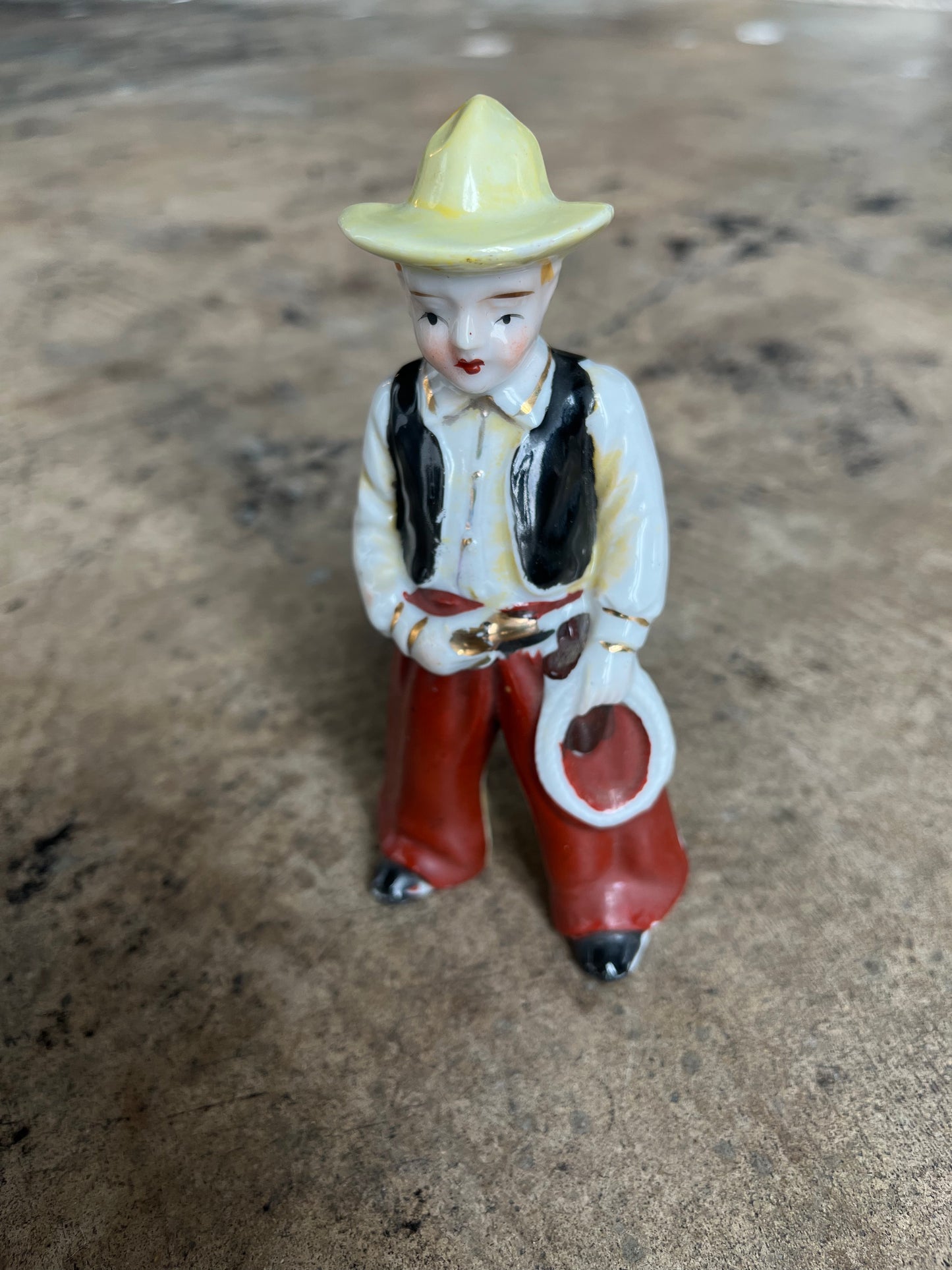 Cowboy with Brown Pants Figurine