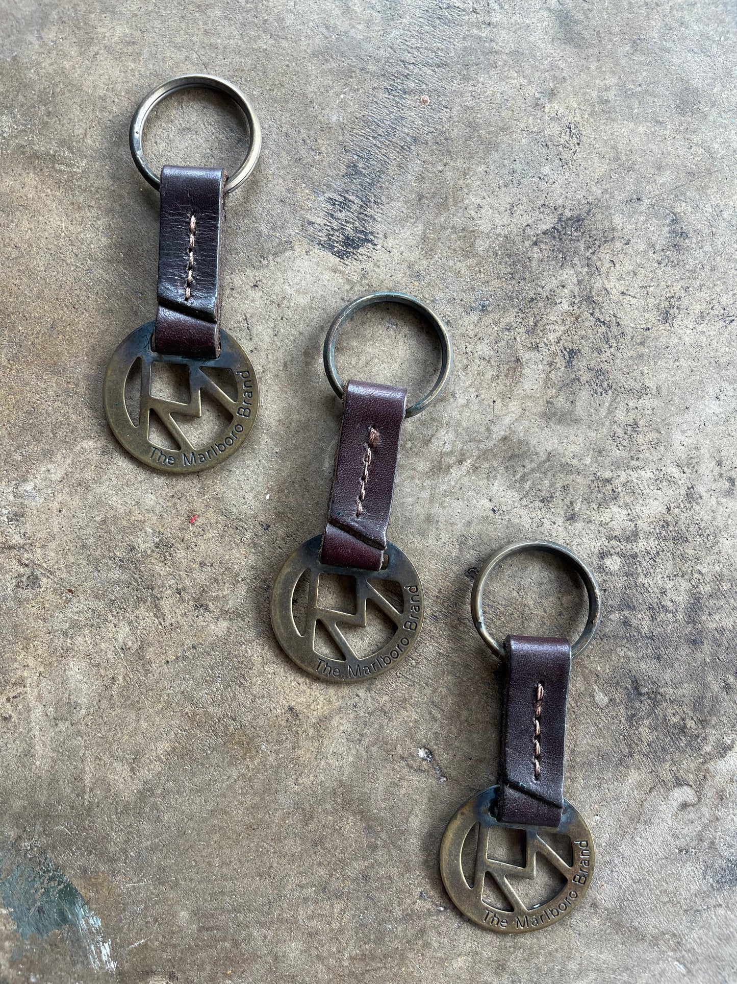 Marlboro Brand Leather Key Ring