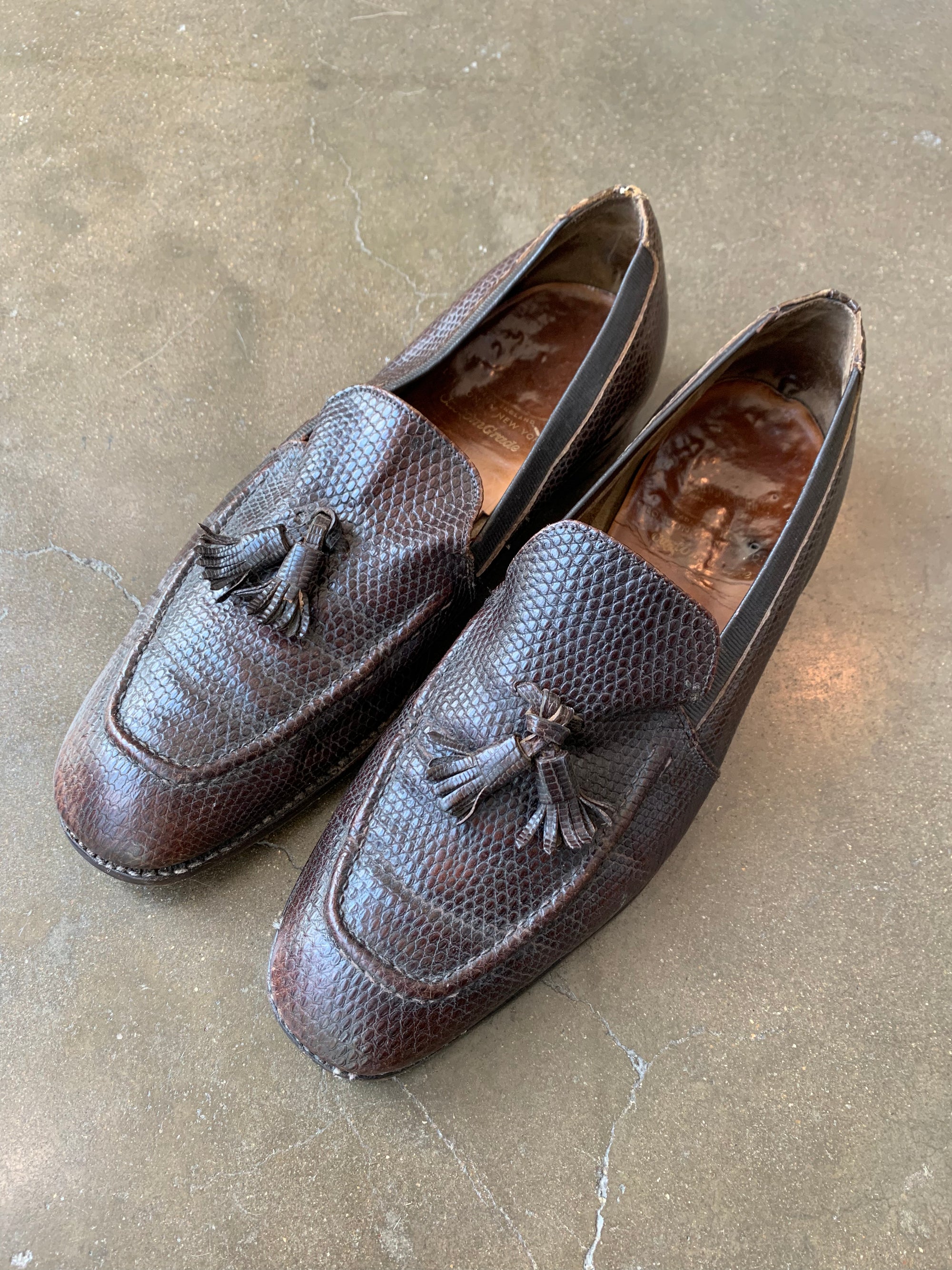 Vintage Men's Woven Loafers