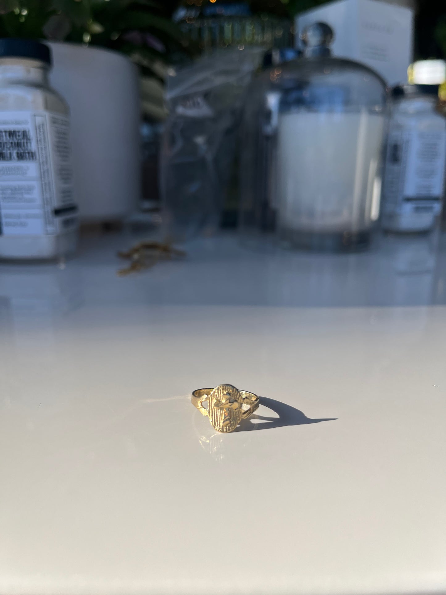 Victorian 14k Gold Cross Ring