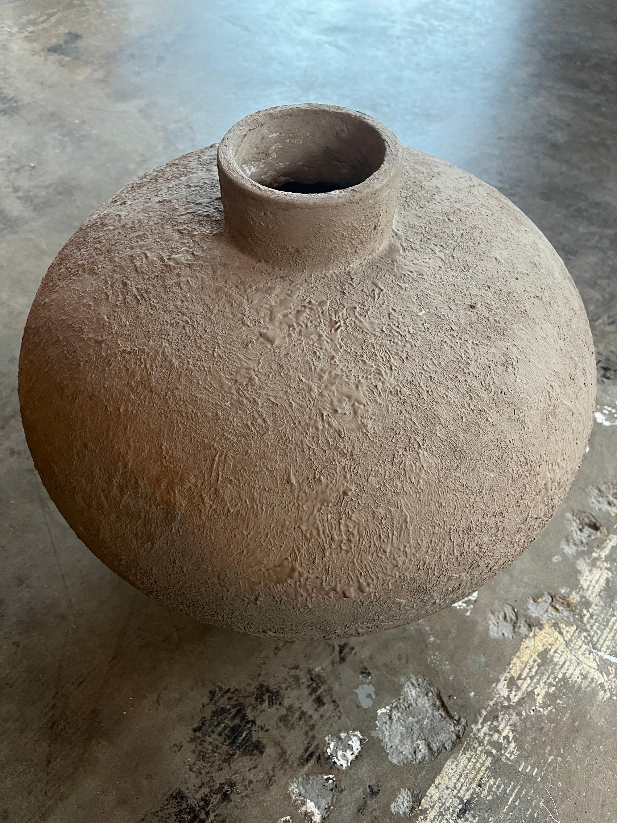 Large Earthenware Stem Vase