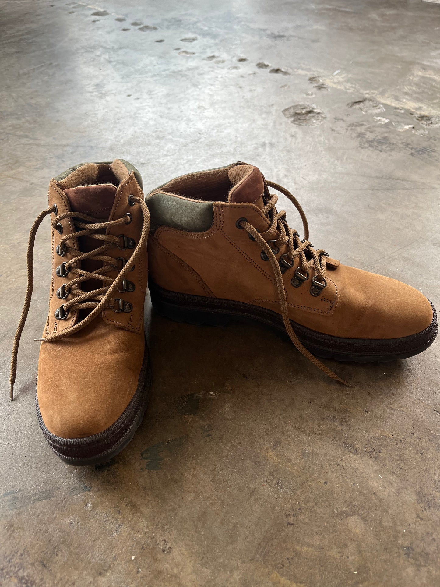 Nine West Brown Leather Hiking Boots