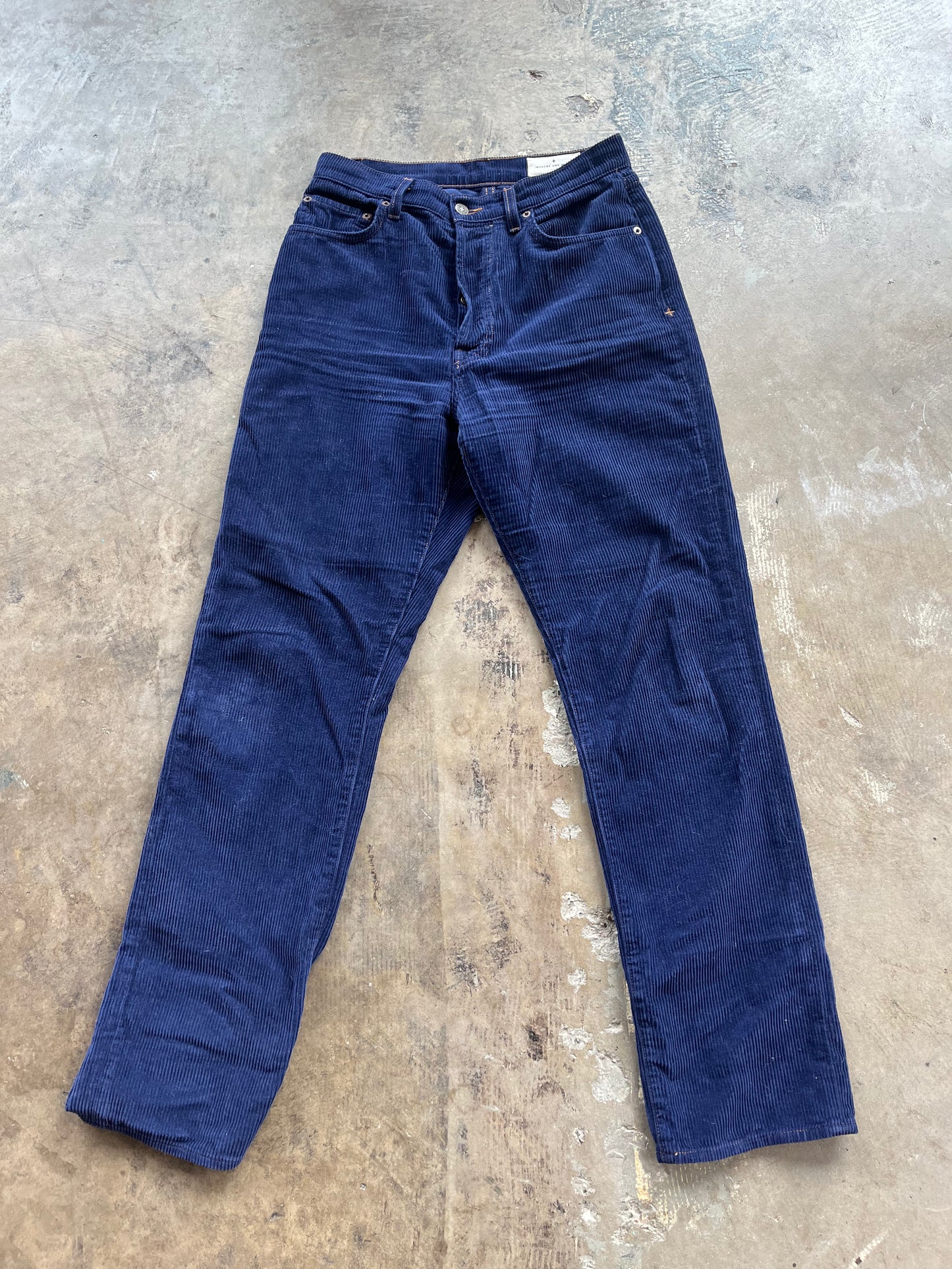 Imogene + Willie Navy Corduroy Amelia Pants