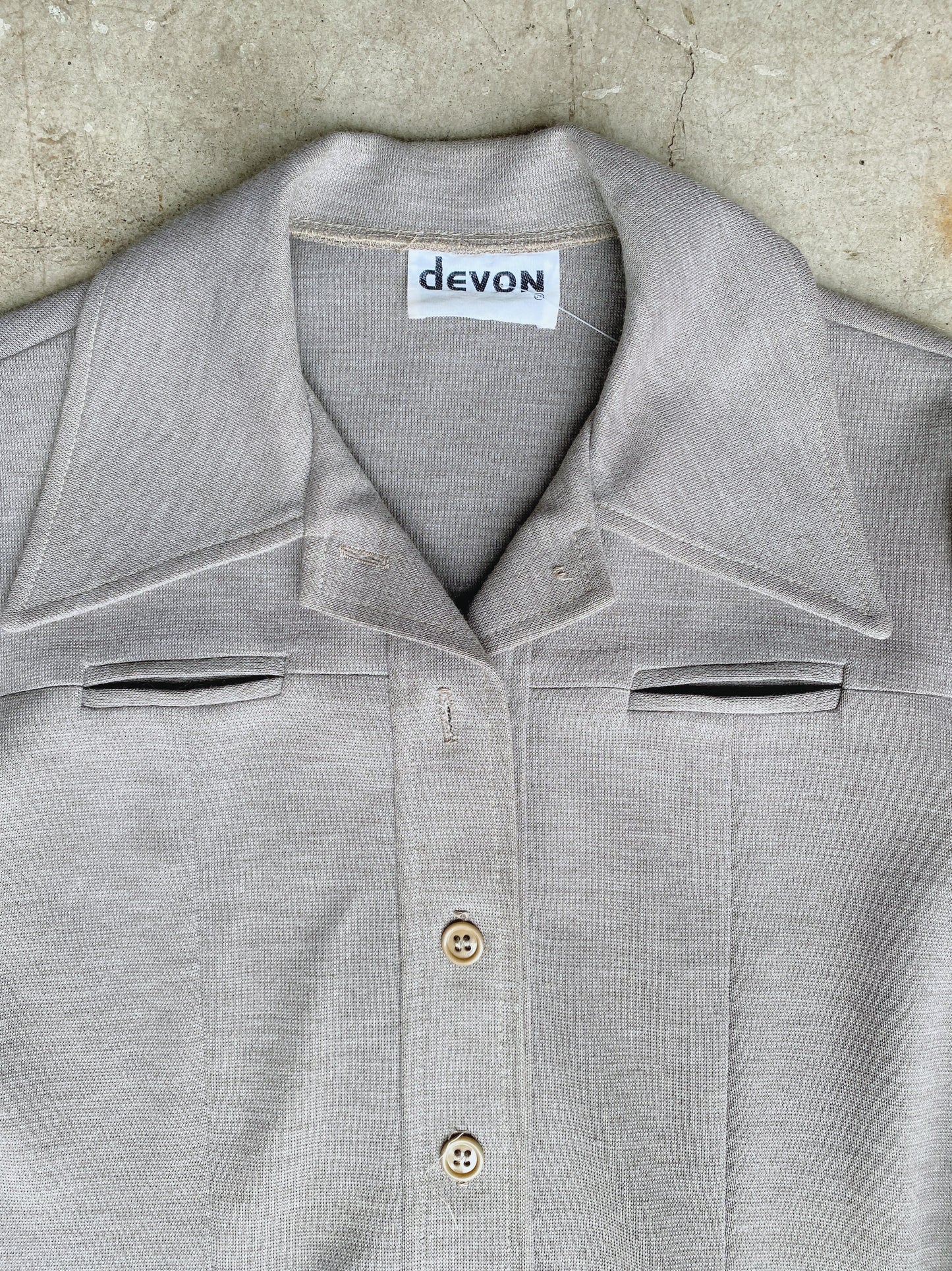 Vintage Cropped Taupe Jacket