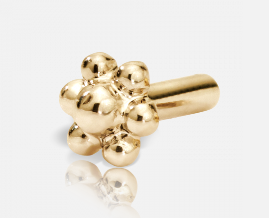 Maria Tash Threaded Ball Flower Back