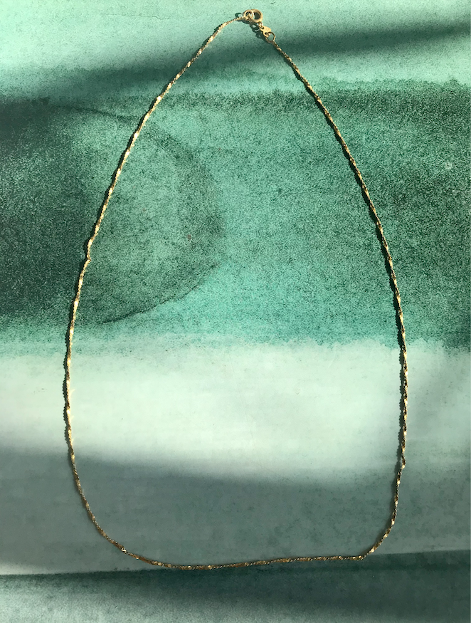 14K Yellow Gold Twisted Necklace