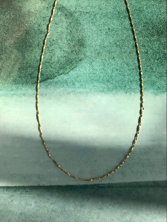 14K Yellow Gold Twisted Necklace