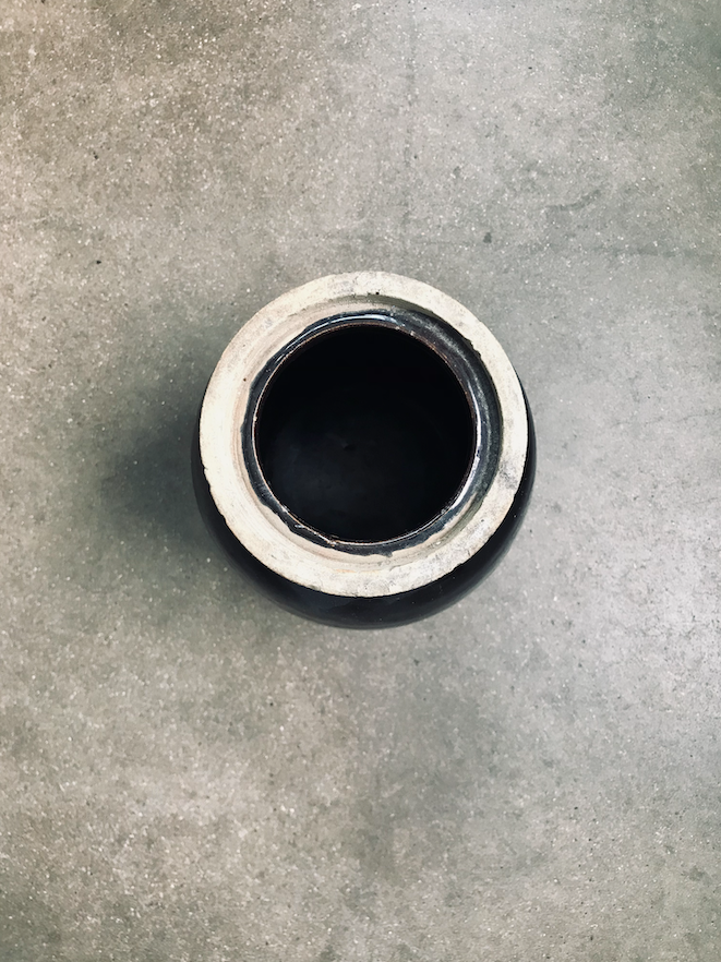 Vintage Dark Brown Crock