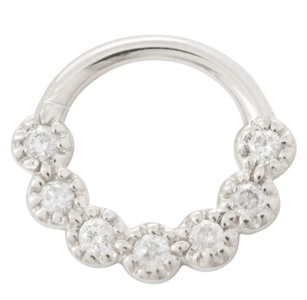 Tawapa Daisy Chain CZ Seam Ring 9.5mm 16g