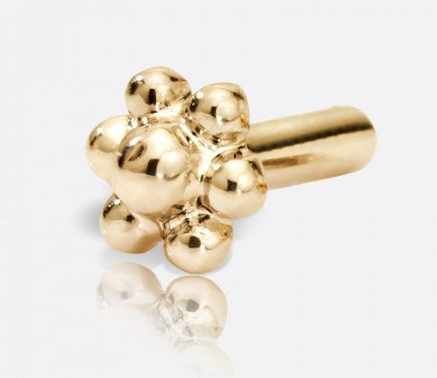 Maria Tash Threaded Ball Flower Back