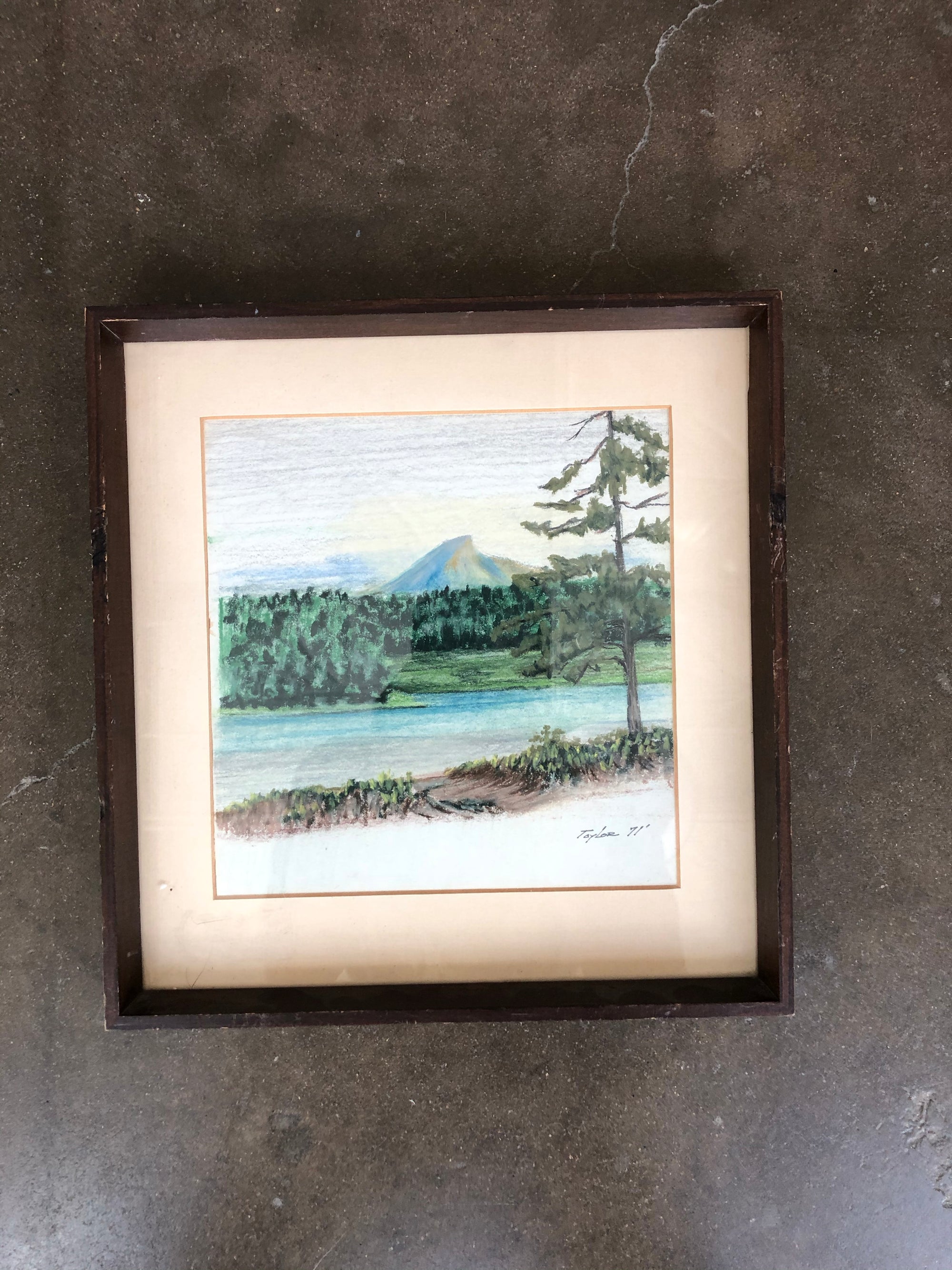 1971 Framed Landscape Painting