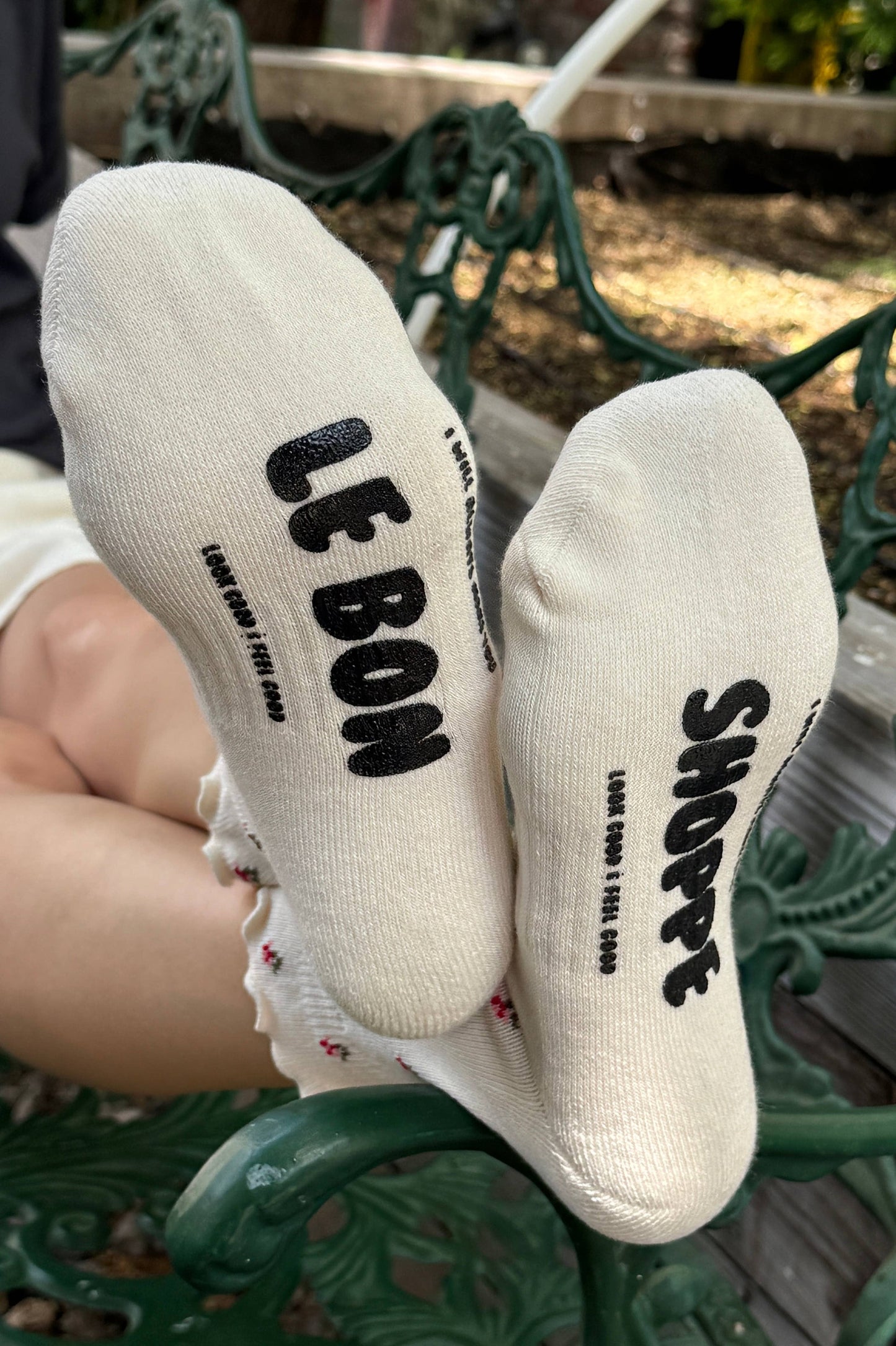 Petal Ruffled Hugger Crew Socks