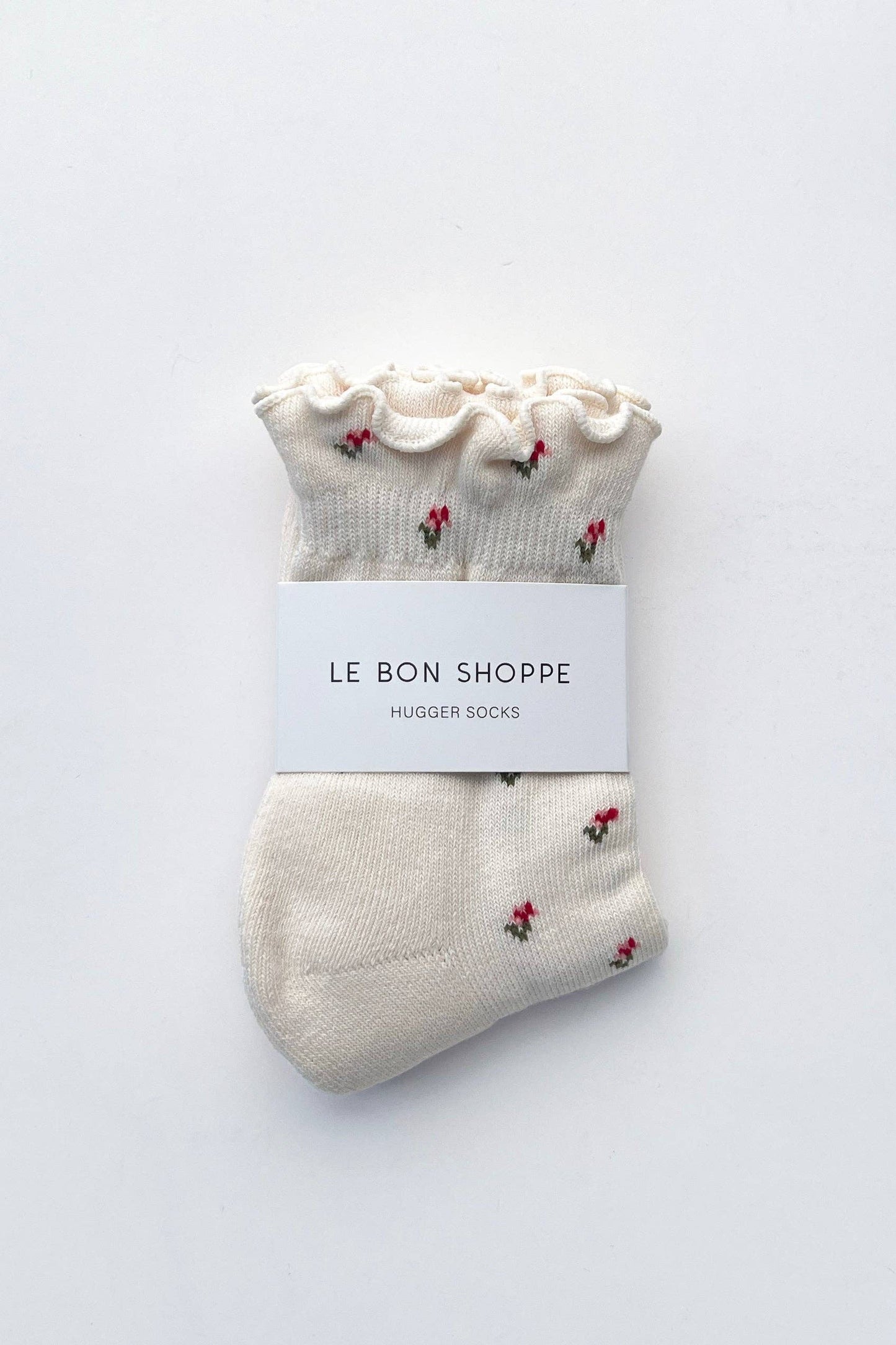 Petal Ruffled Hugger Crew Socks