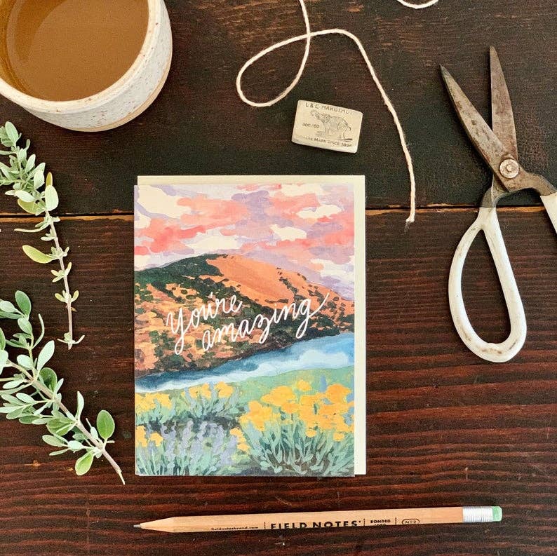 You're Amazing Nature Landscape Greeting Card