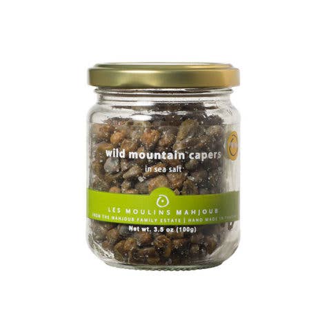 Organic Wild Mountain Capers in Salt