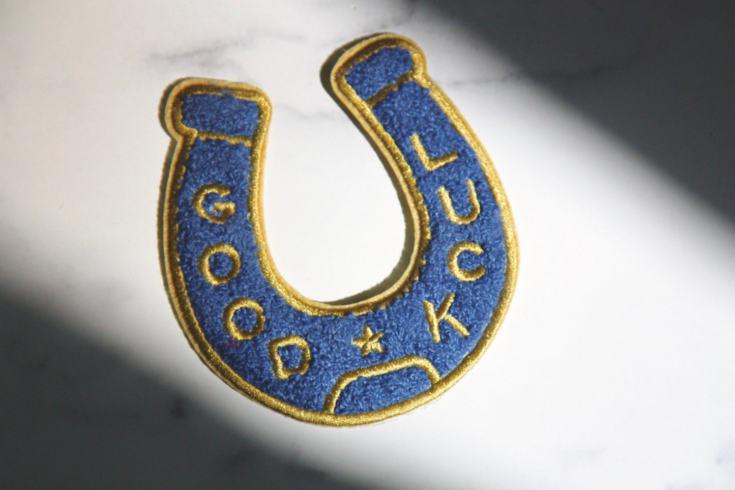 Good Luck Patch Blue