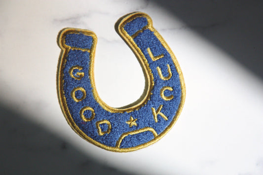 Good Luck Patch Blue