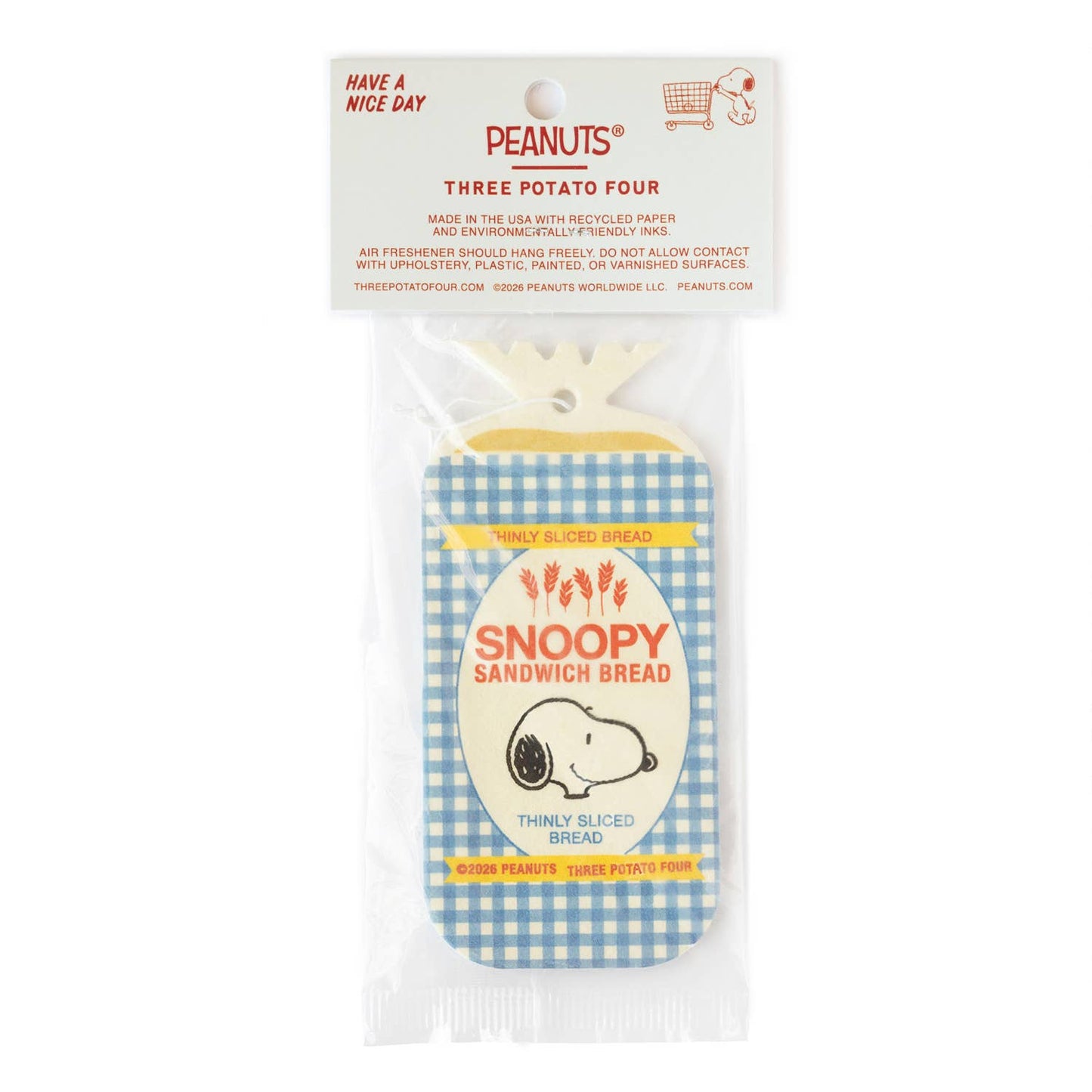3P4 x Peanuts® Grocery - Snoopy Bread Air Freshener