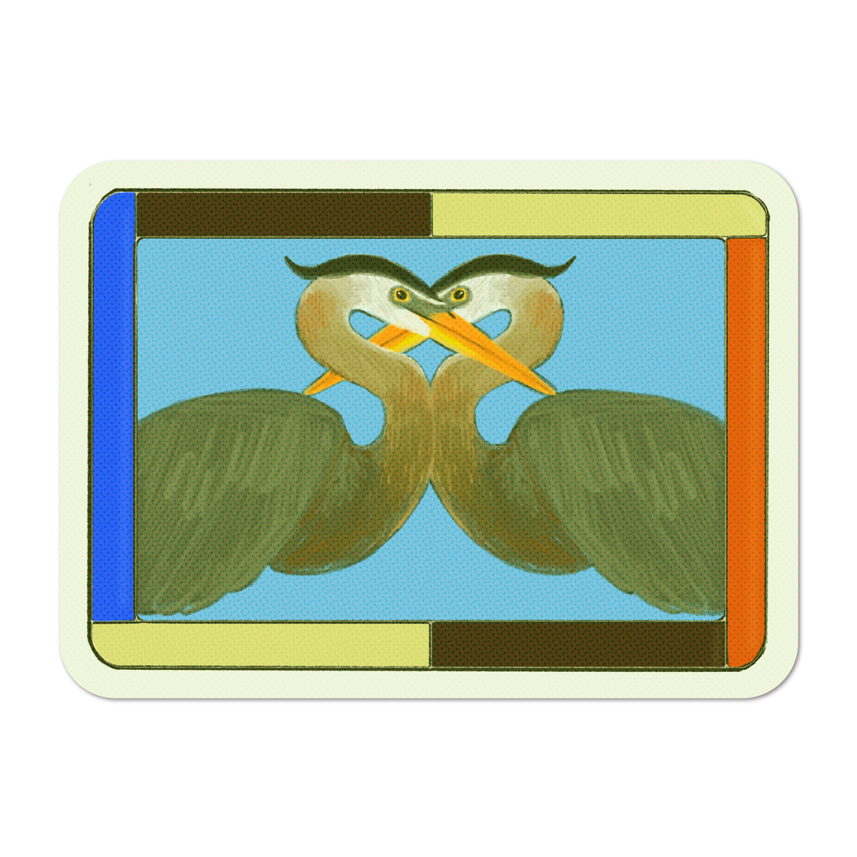Two birds! sticker