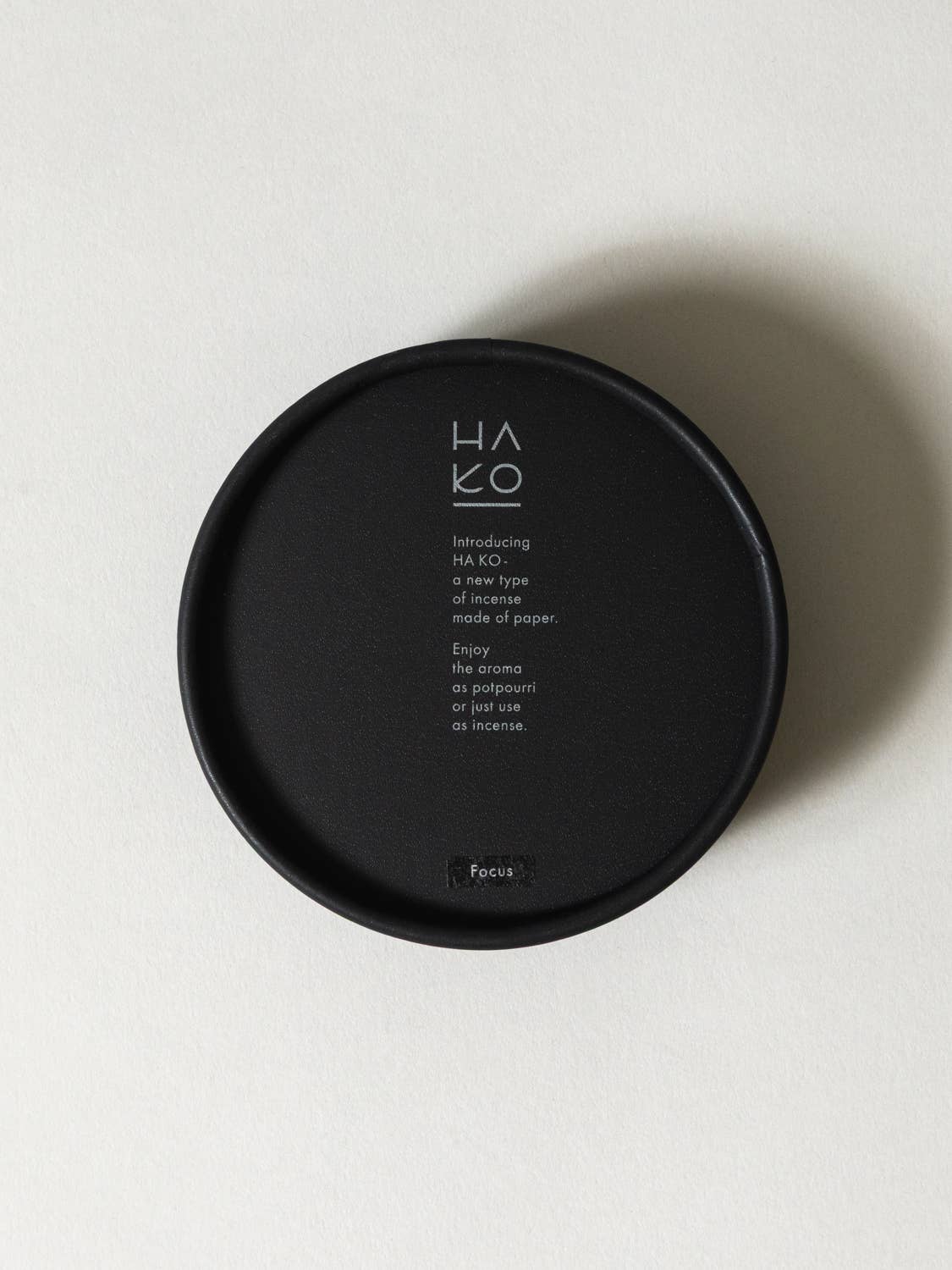 HA KO Paper Incense - Black No. 02 Focus, Set of 6