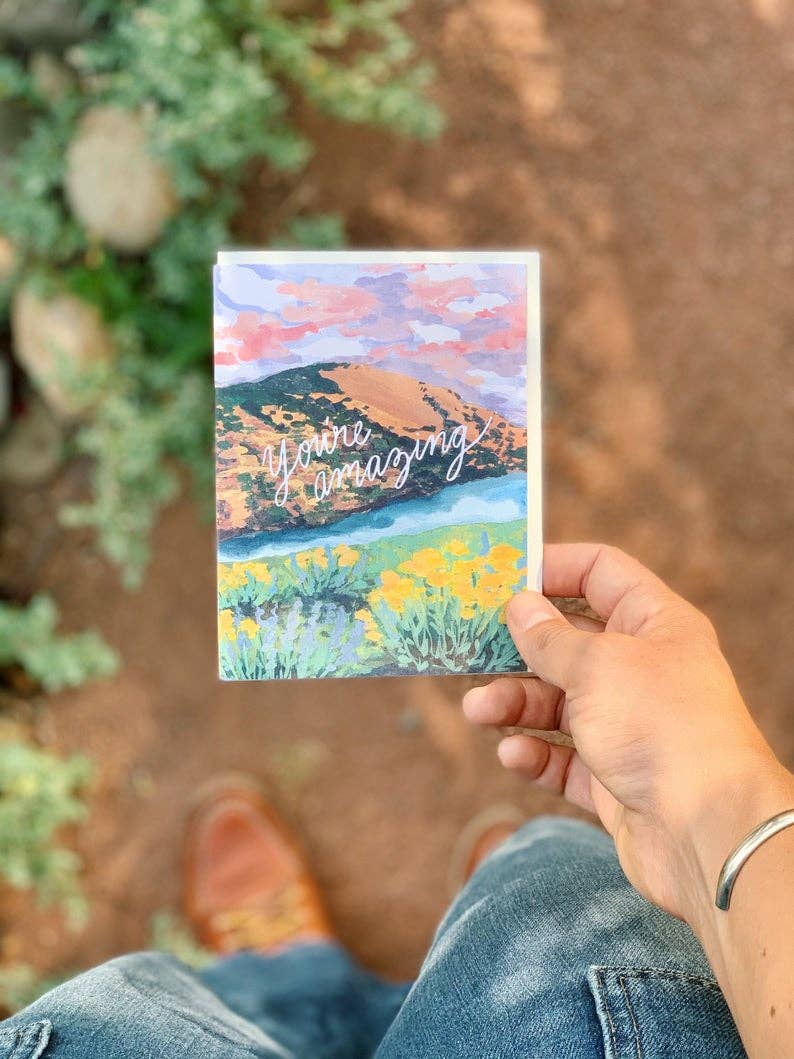 You're Amazing Nature Landscape Greeting Card