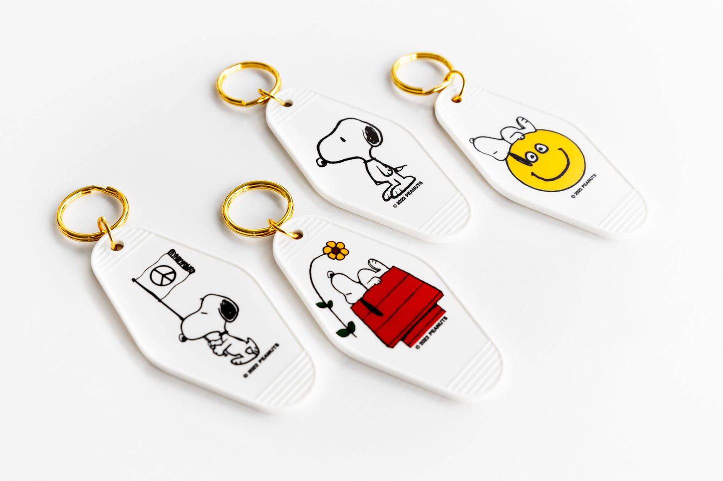 Snoopy Smiley Key Tag