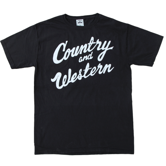 Country & Western Black Unisex Tee