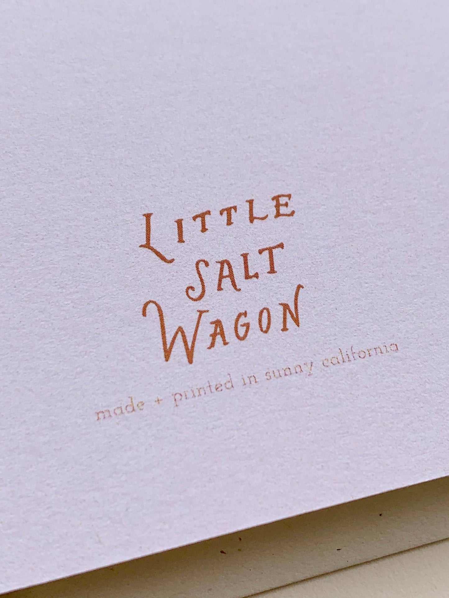 Western California Valley Landscape Rolling Hills Card