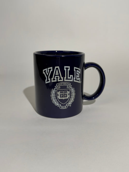 Navy Yale Mug