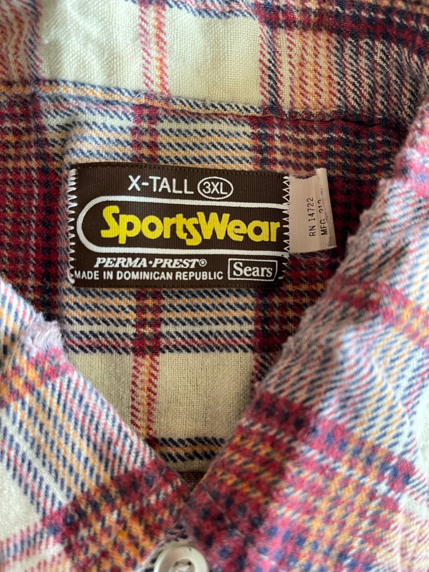 Primary Plaid Flannel Button Up