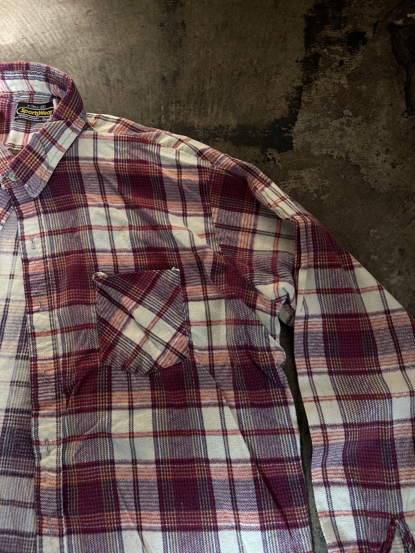 Primary Plaid Flannel Button Up