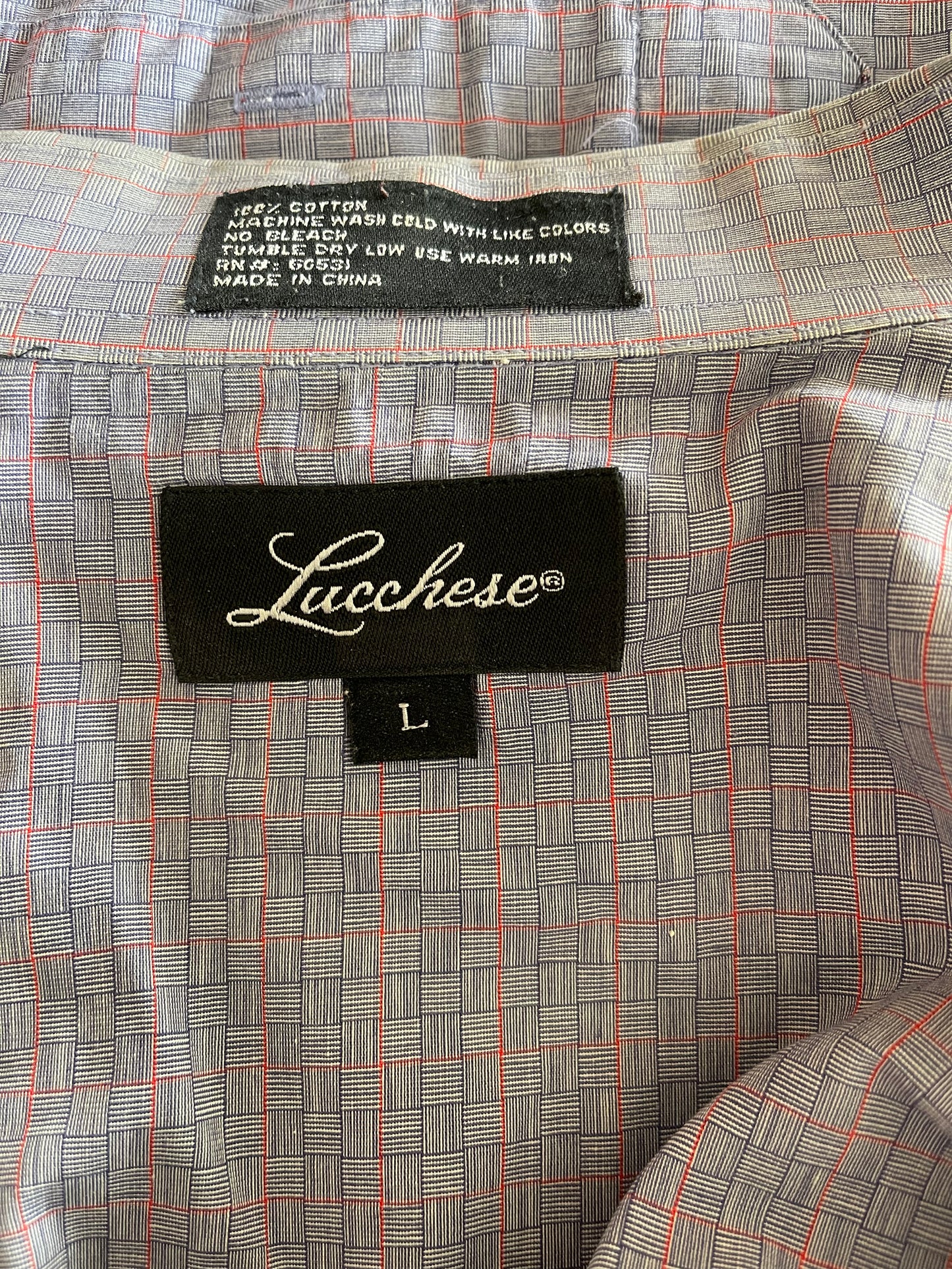 Blue Plaid Lucchese Button Up