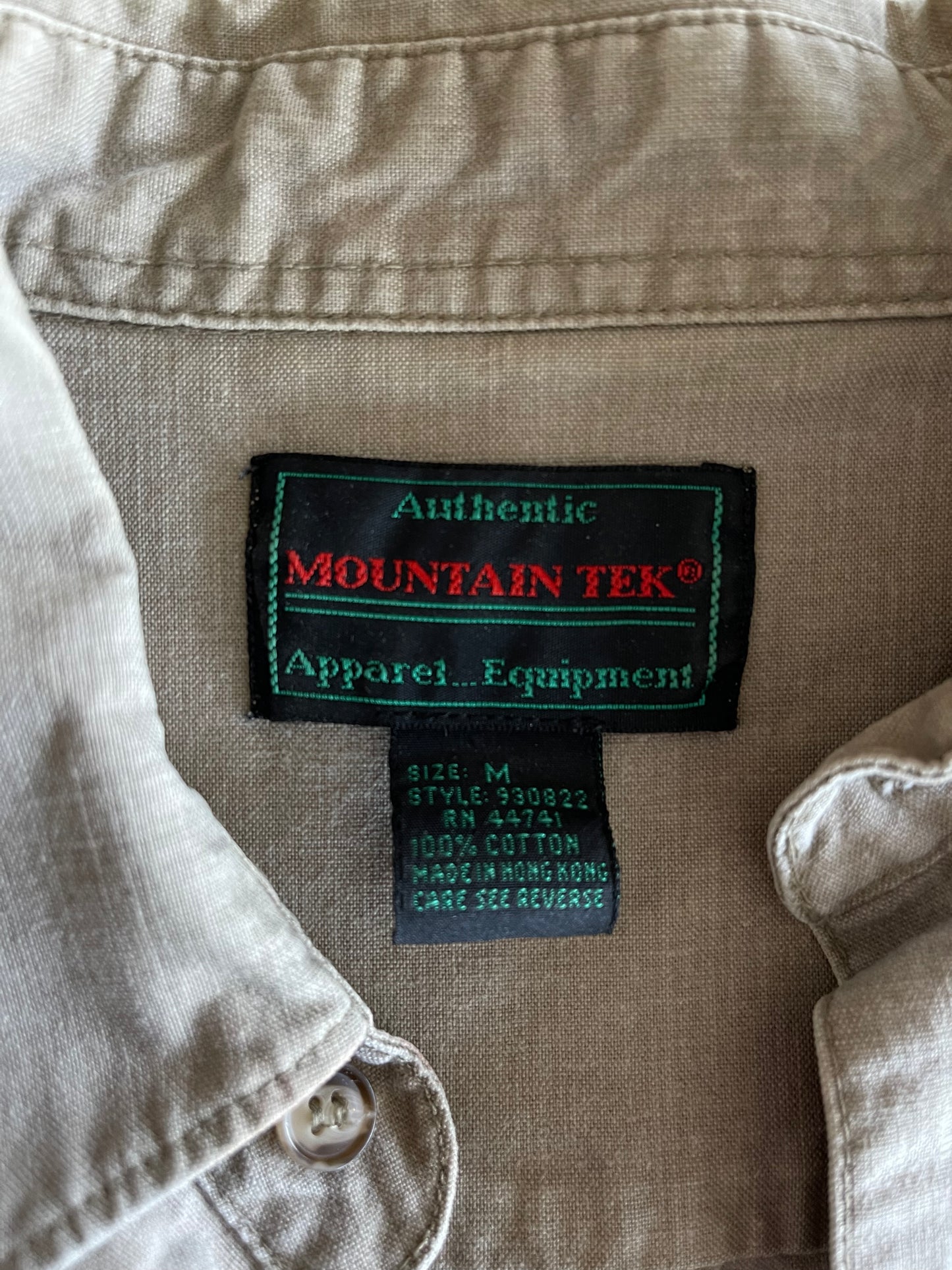 Khaki Mountain Tek Button Up