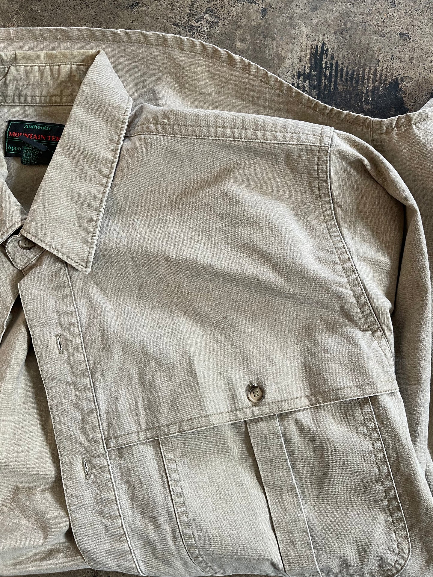 Khaki Mountain Tek Button Up