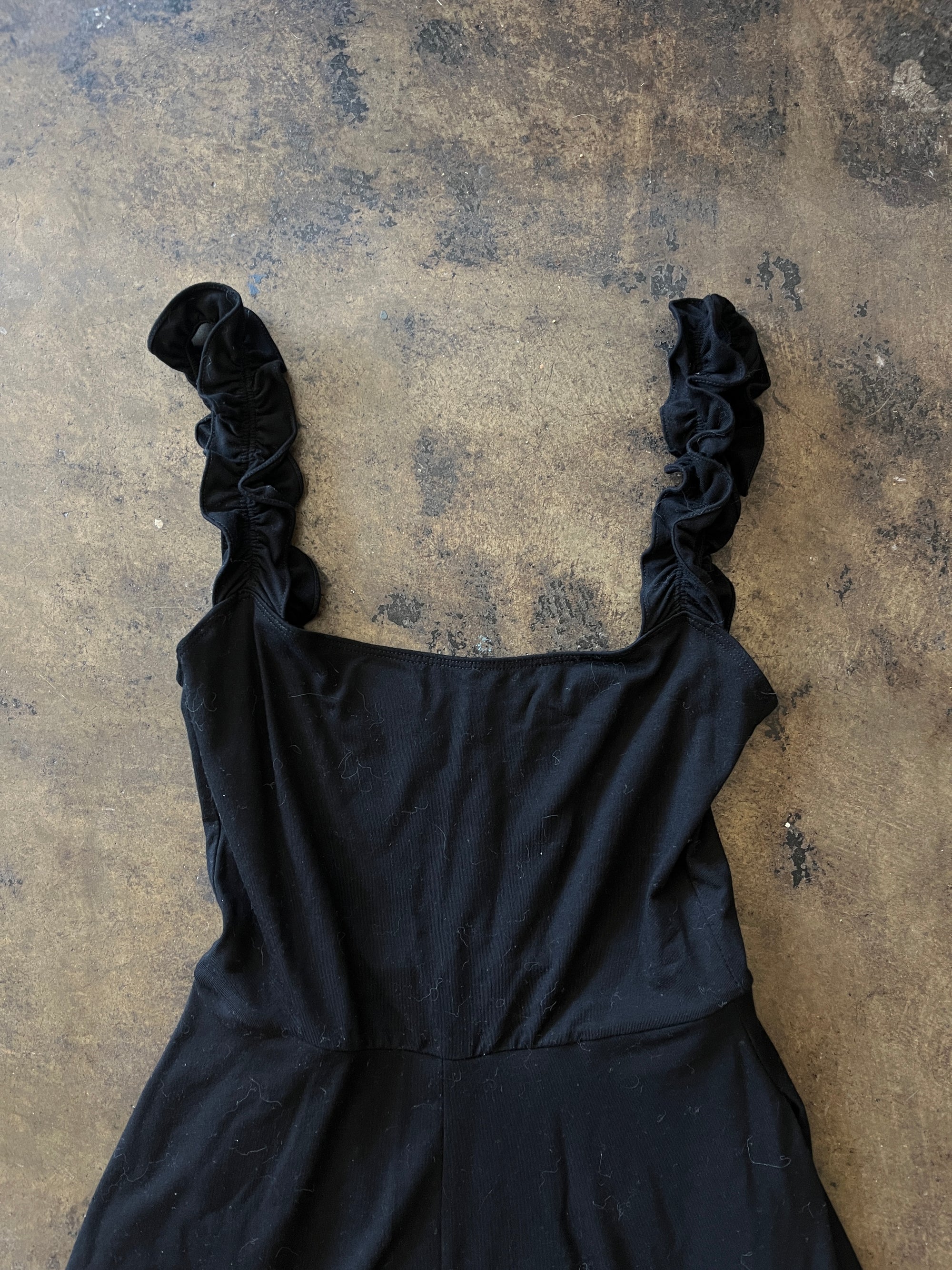 Reformation Black Jersey A-Line Dress