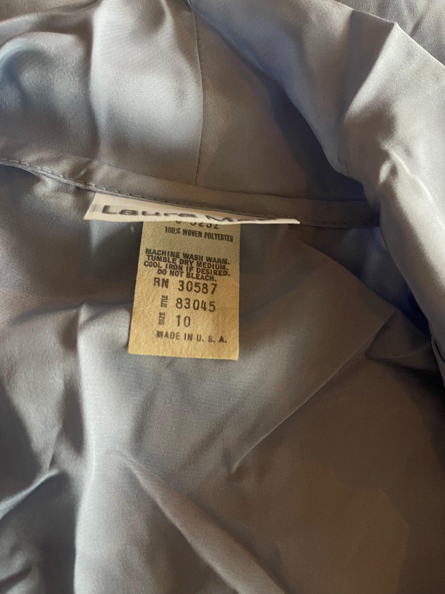 Baby Blue Neck Tie Blouse