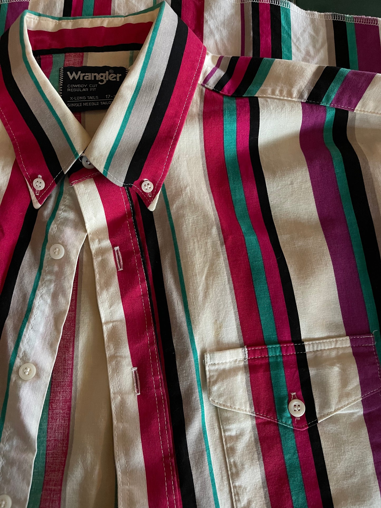 Multicolor Wrangler Striped Button Down