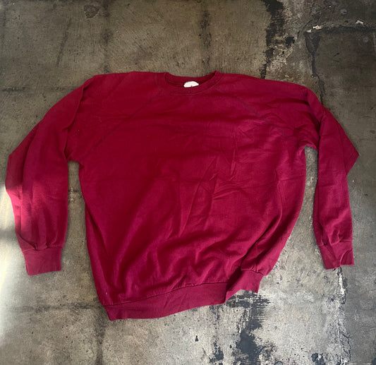 Burgundy Crewneck Sweater